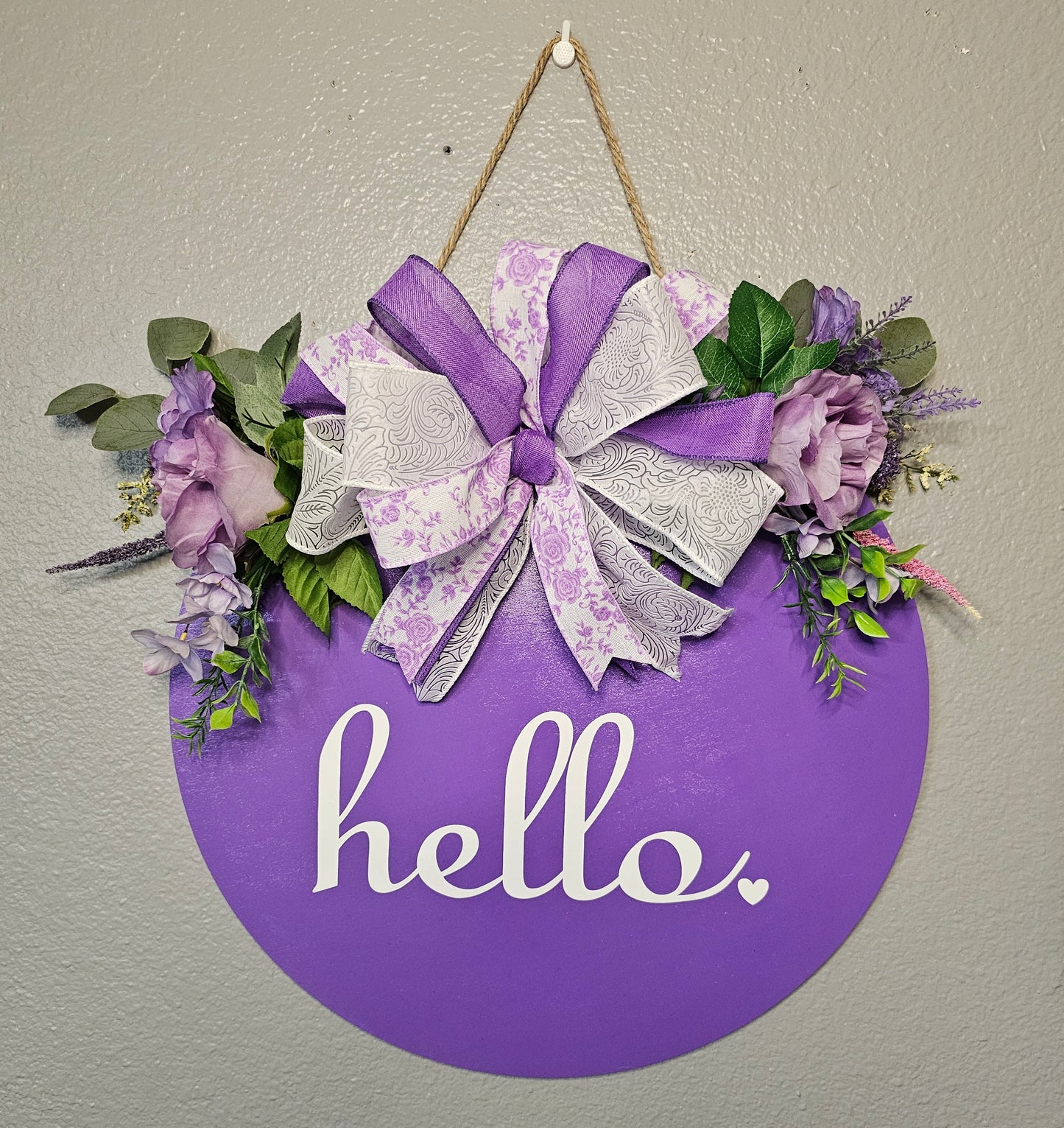 Lavender Rose Door Hanger